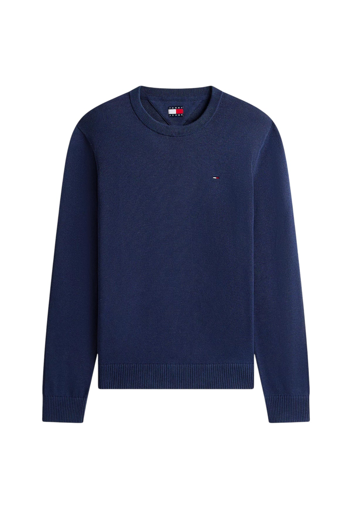 Pull Tommy Hilfiger Jeans couleur bleu — vue 5