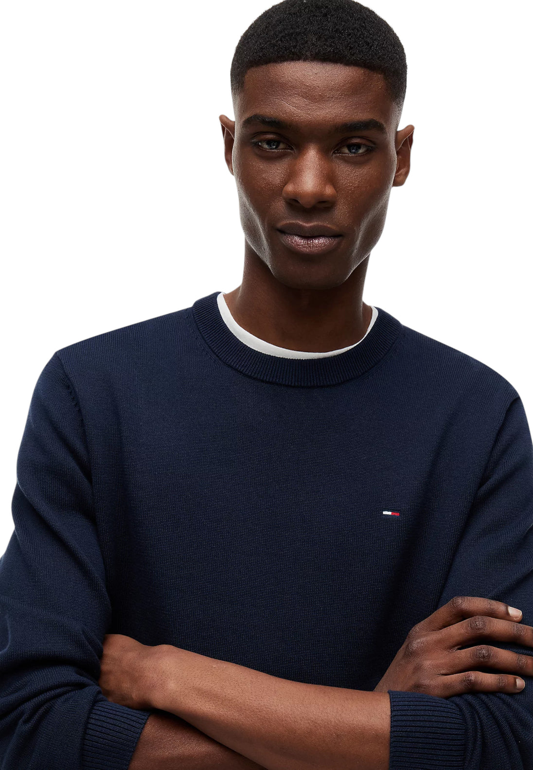 Pull Tommy Hilfiger Jeans couleur bleu — vue 3