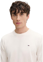 Pull Tommy Hilfiger Jeans couleur blanc — vue 3