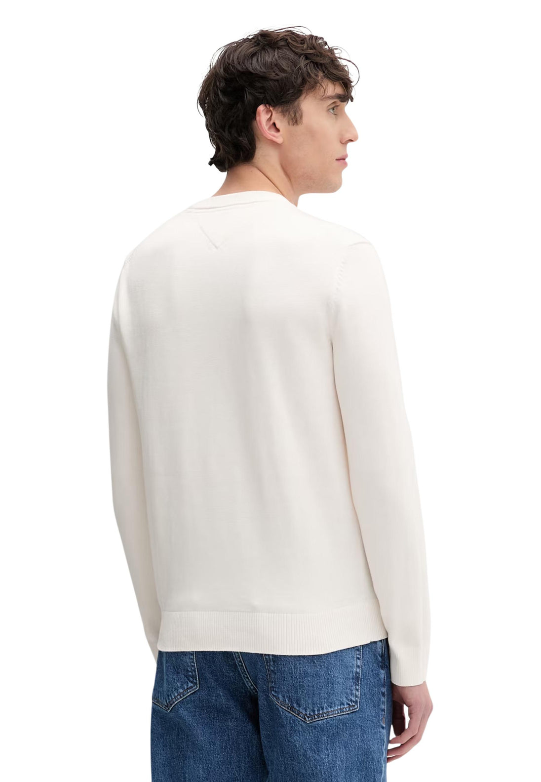 Pull Tommy Hilfiger Jeans couleur blanc — vue 2