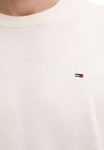 Pull Tommy Hilfiger Jeans couleur blanc — vue 4
