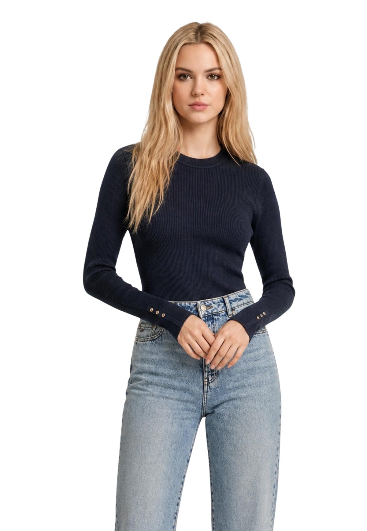 Pull Guess couleur bleu