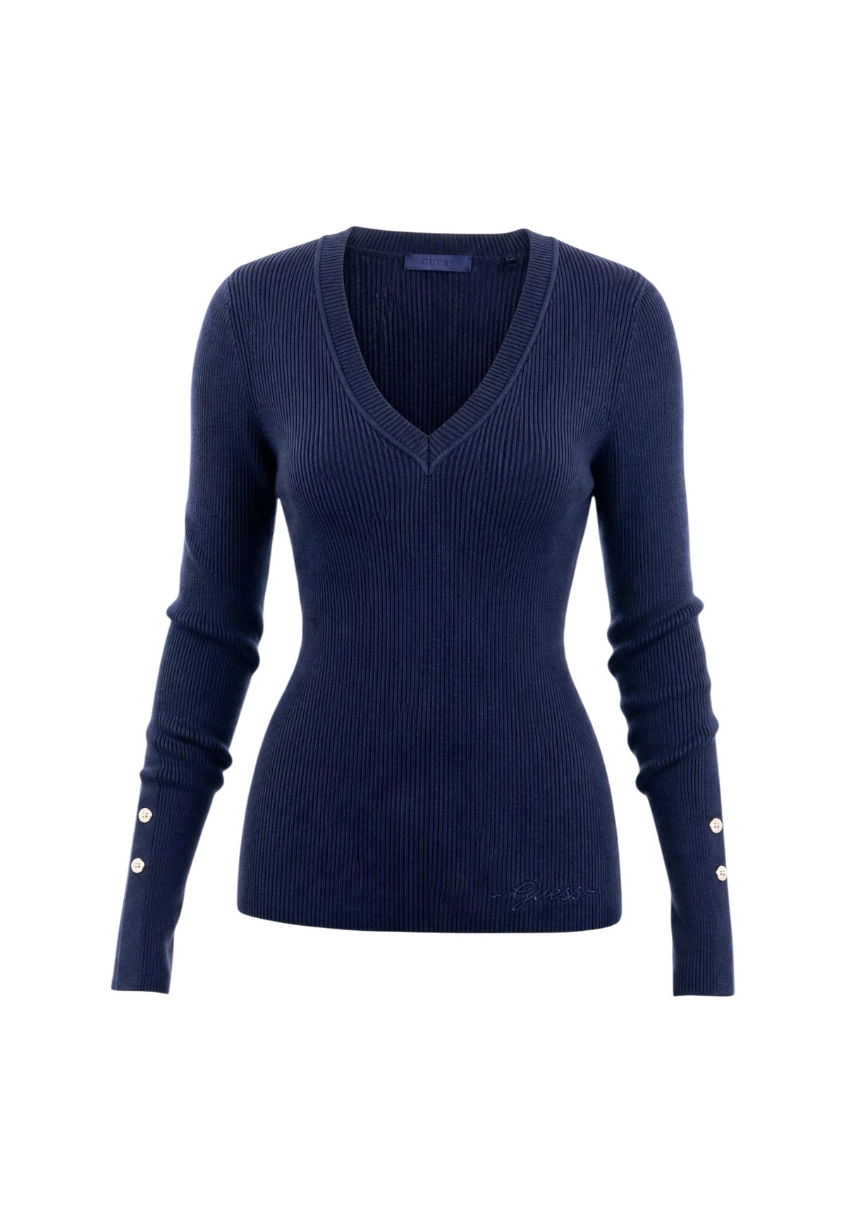 Pull Guess couleur bleu — vue 3