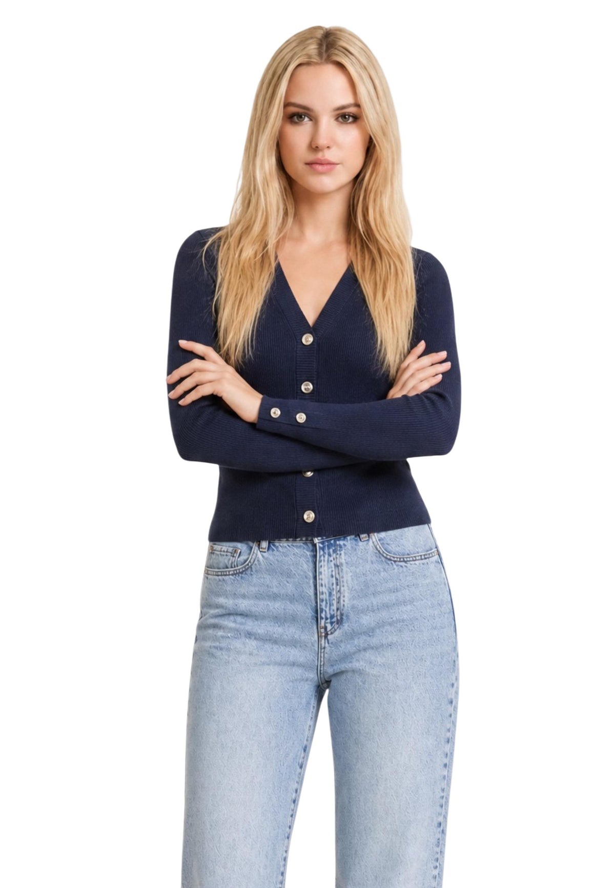 Pull Guess couleur bleu