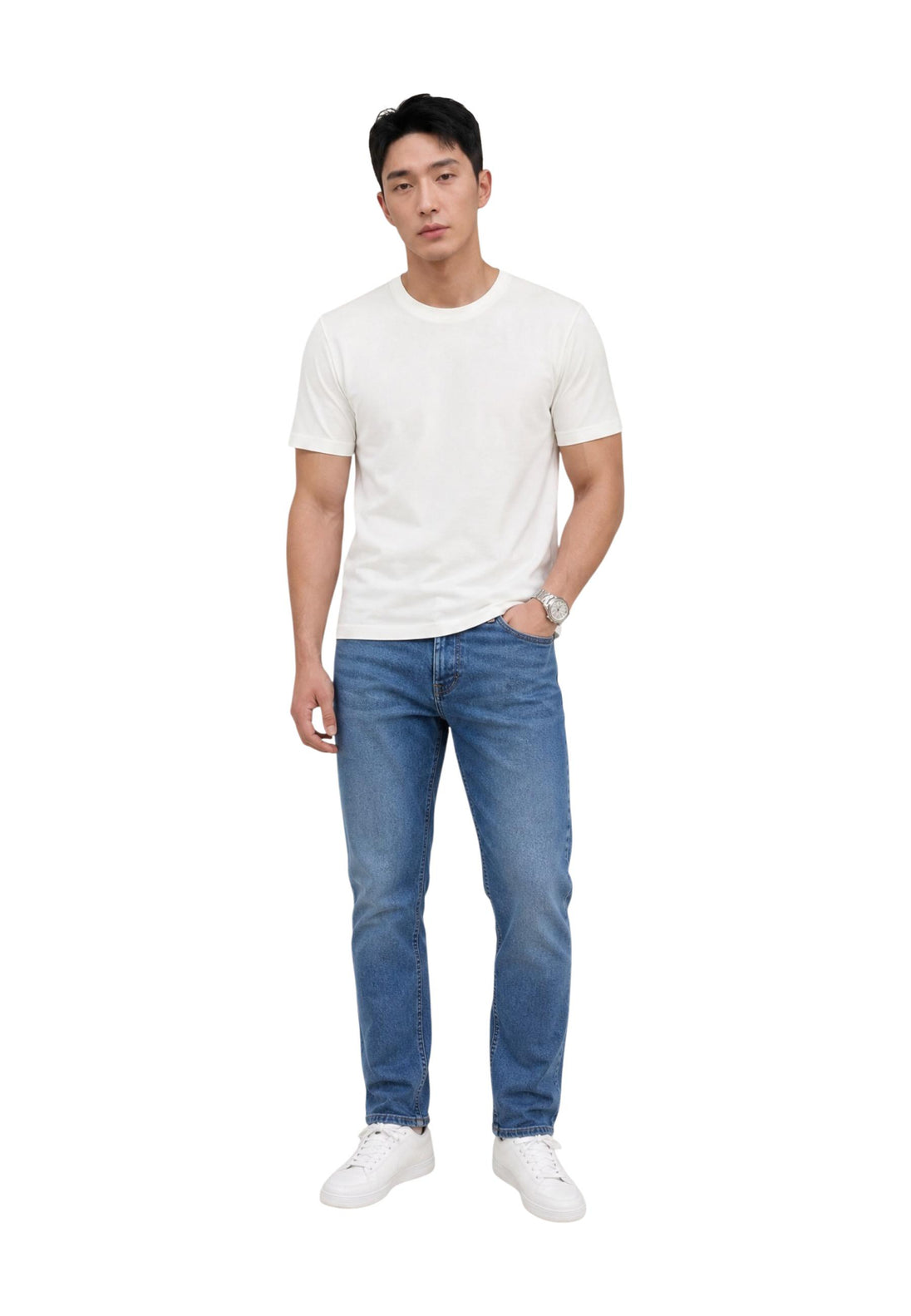 Jean Tommy Hilfiger Jeans couleur bleu — vue 4