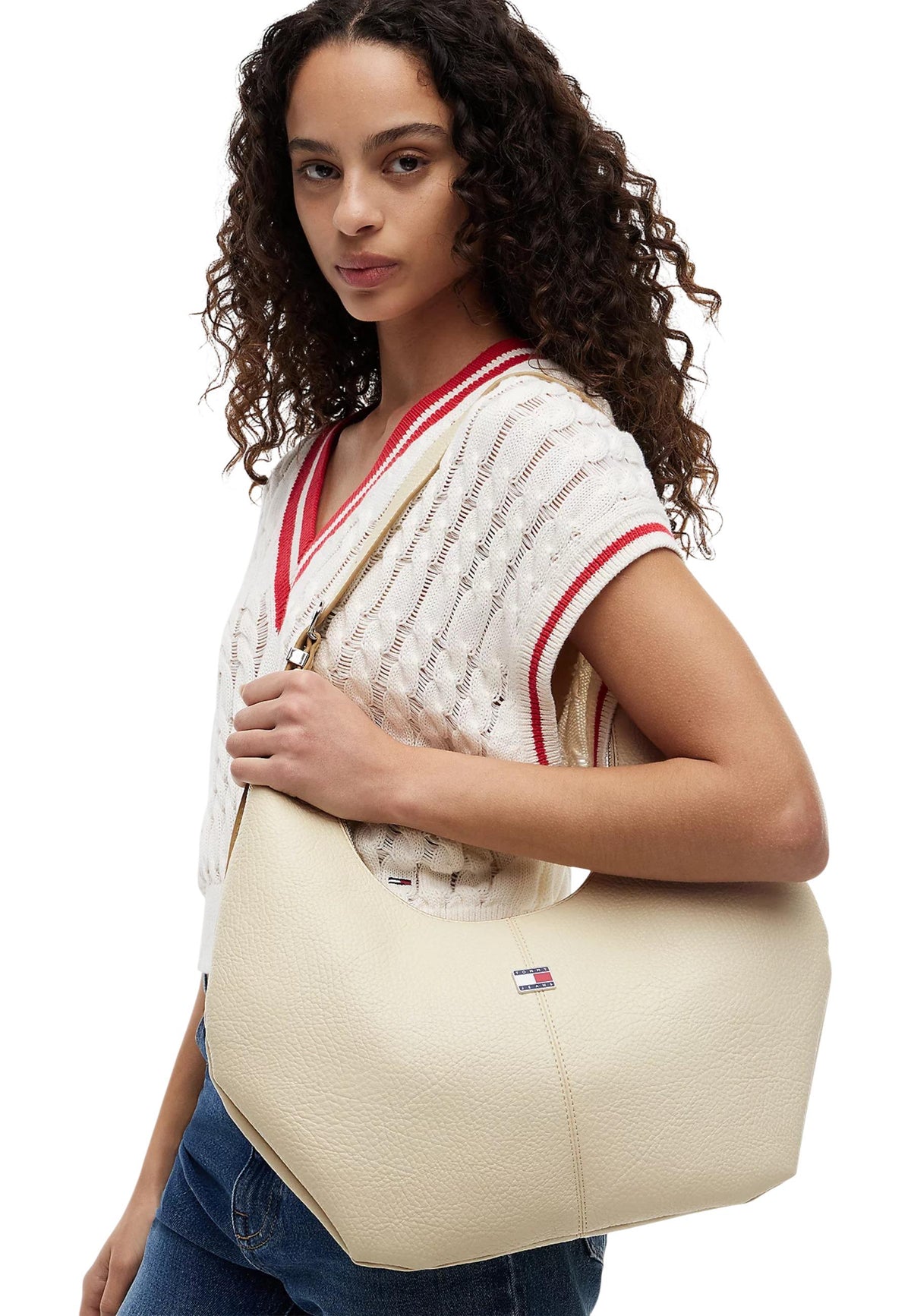 Sac Tommy Hilfiger couleur beige — vue 2