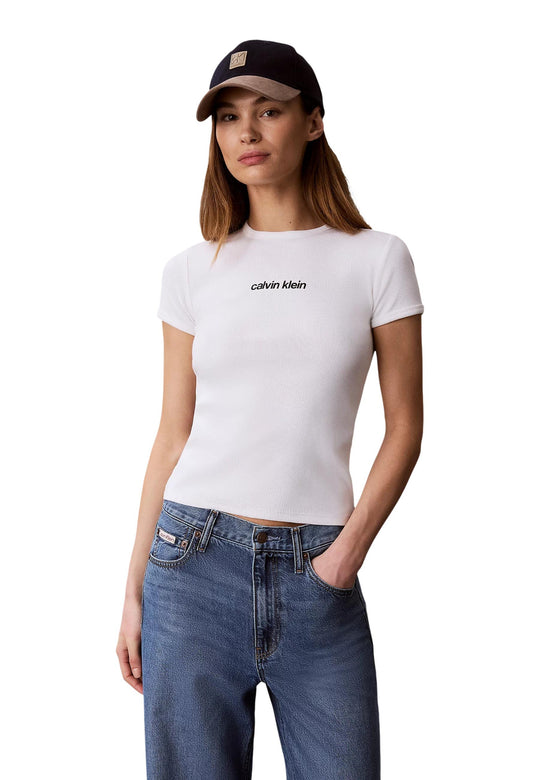 T-shirt Calvin Klein Jeans couleur blanc