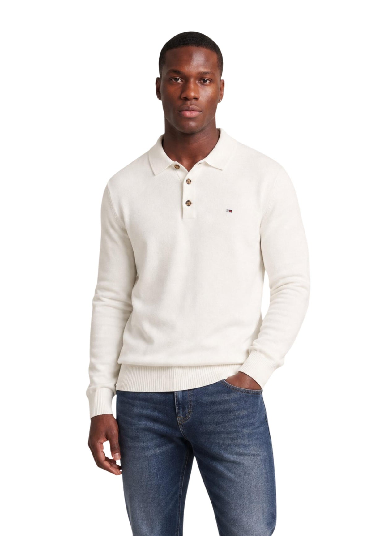 Polo Tommy Hilfiger Jeans couleur blanc