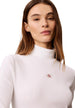 Pull Calvin Klein Jeans couleur blanc — vue 4