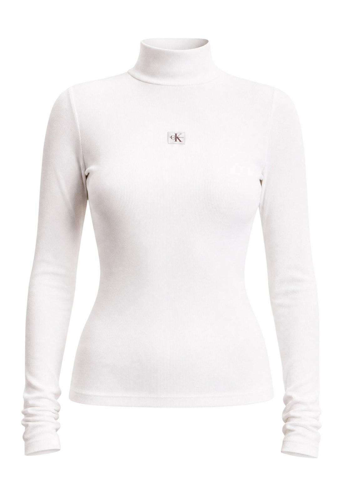 Pull Calvin Klein Jeans couleur blanc — vue 2