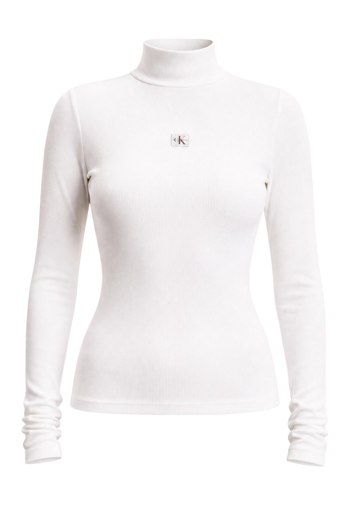 Pull Calvin Klein Jeans couleur blanc — vue 2