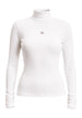Pull Calvin Klein Jeans couleur blanc — vue 2