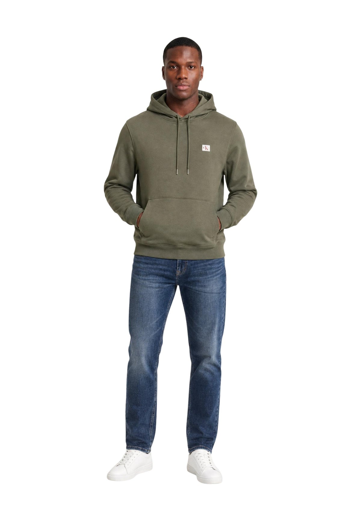 Sweat Calvin Klein Jeans couleur vert — vue 4