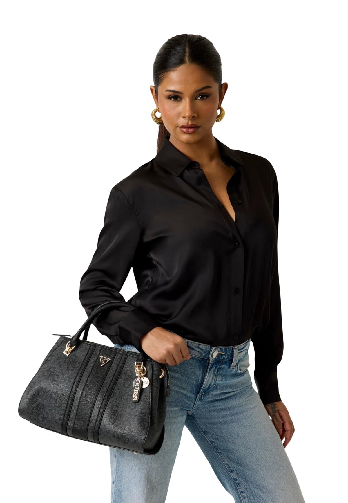 Sac Guess couleur gris — vue 2