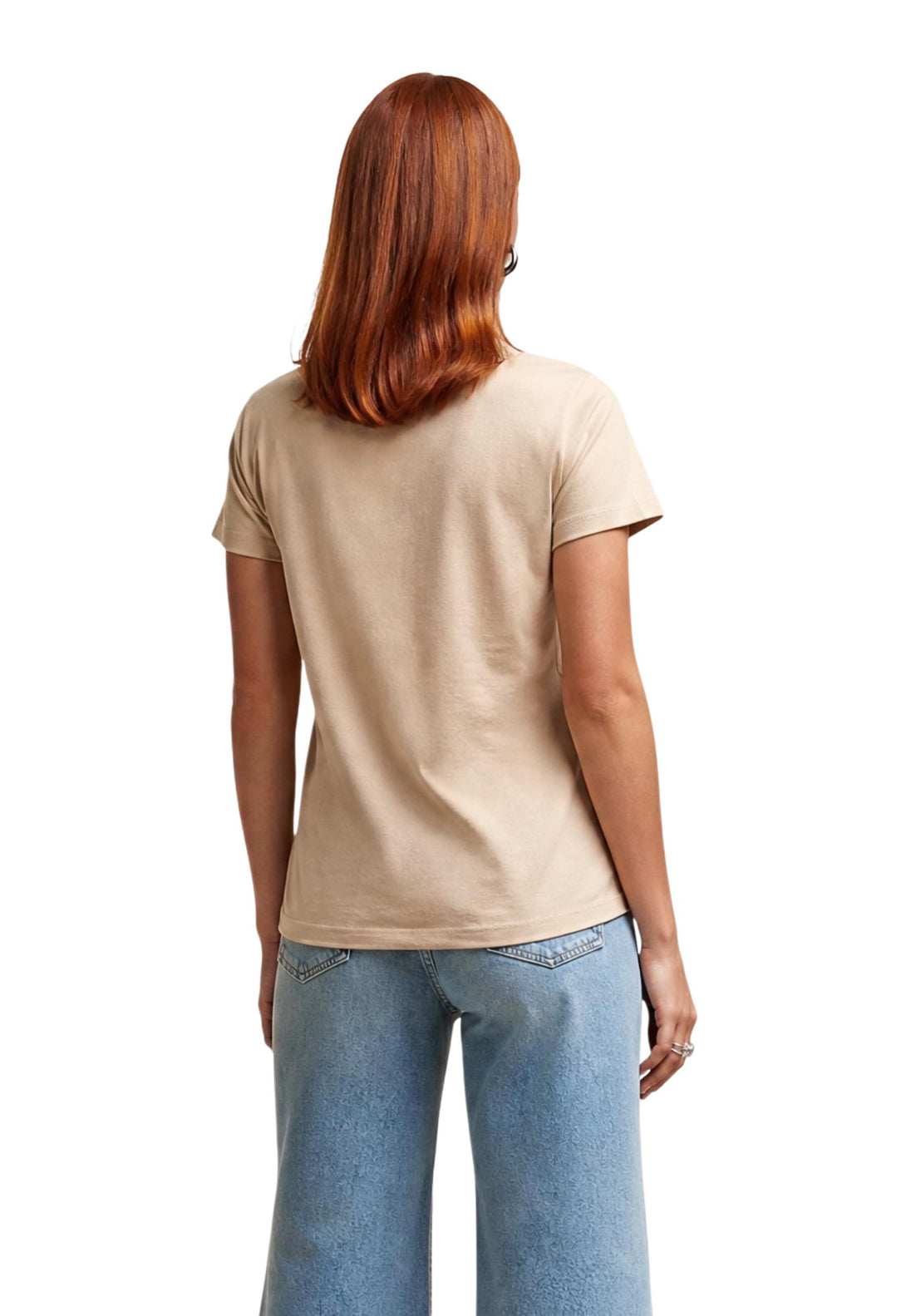 T-shirt Guess couleur beige — vue 3