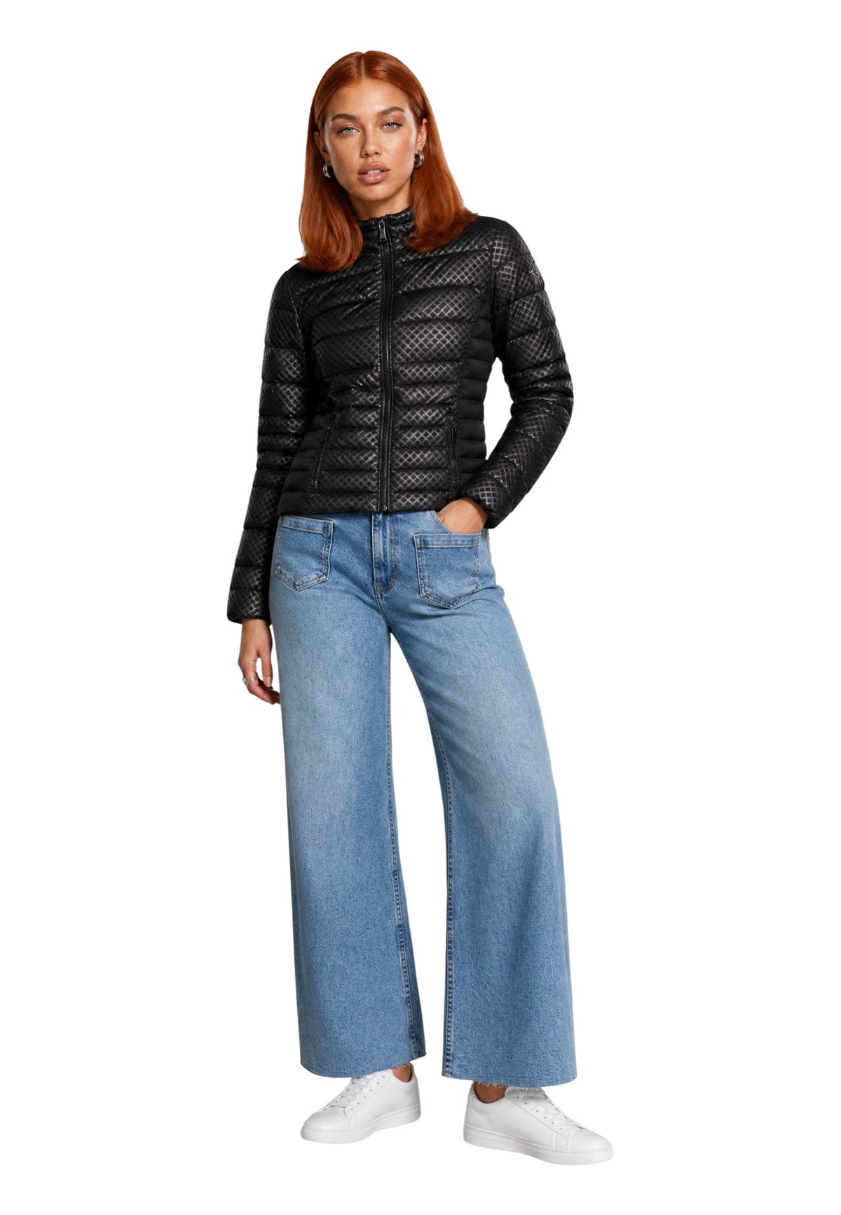 Veste Guess couleur noir — vue 4