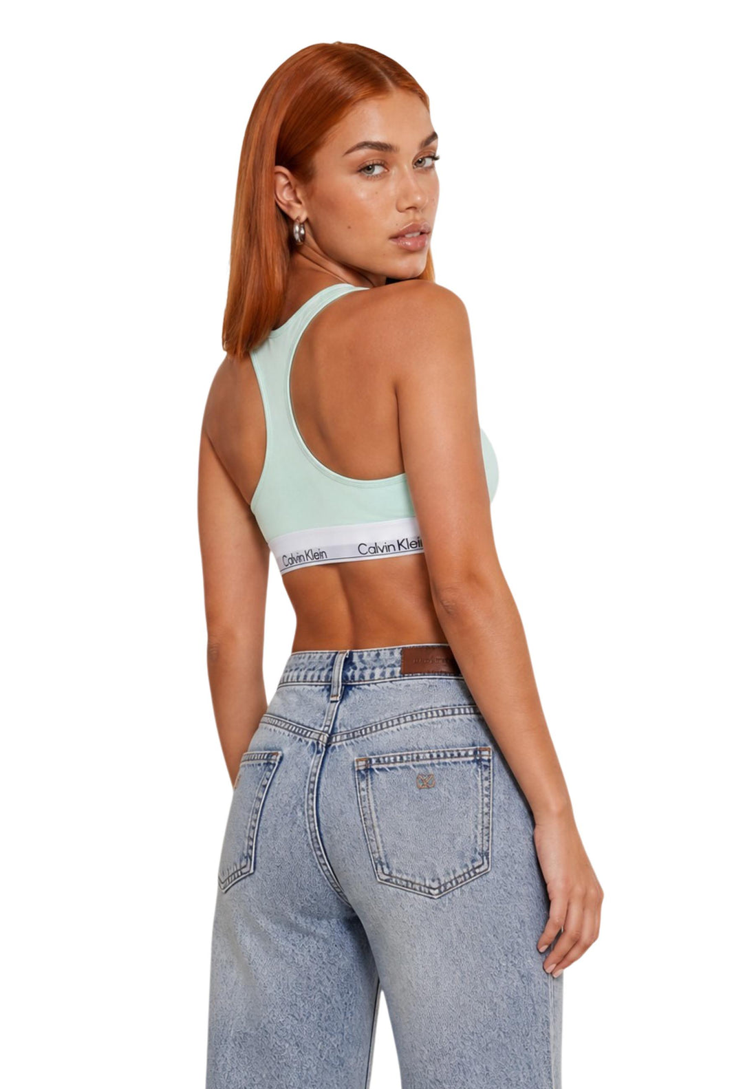 Lingerie Calvin Klein Underwear couleur vert — vue 3