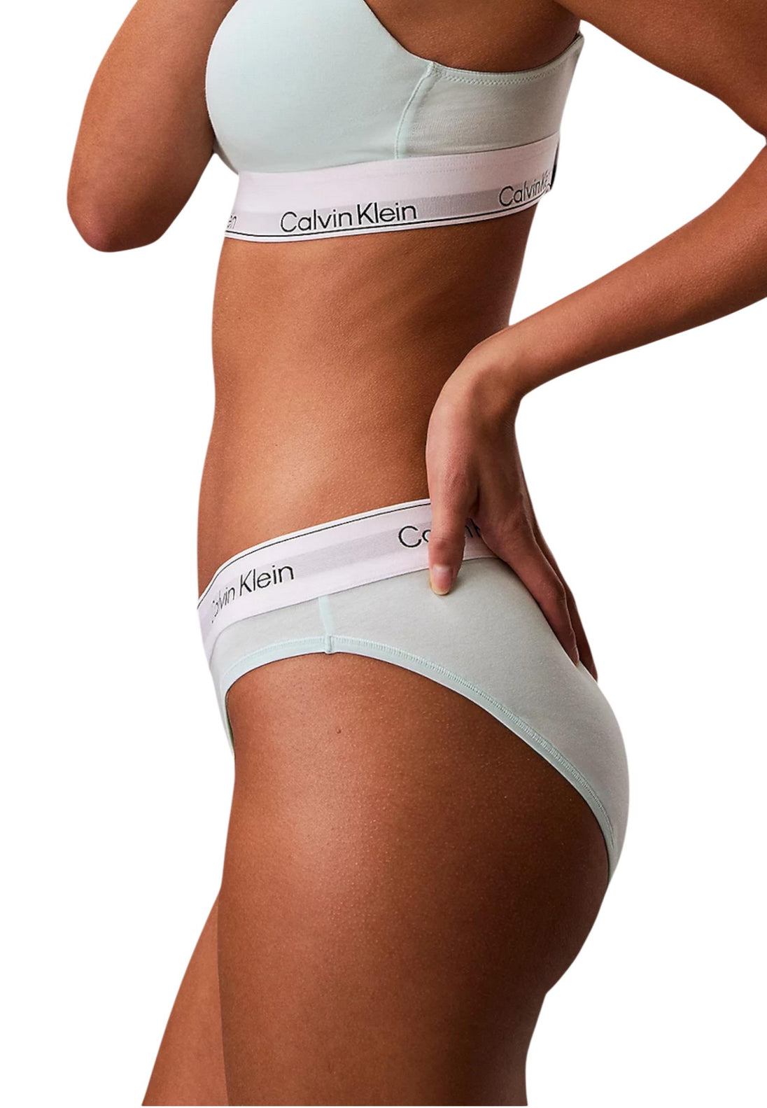 Maillot de bain Calvin Klein Jeans couleur vert — vue 4