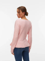 Pull Vero Moda couleur rose — vue 2