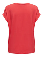 T-shirt Only couleur corail — vue 4