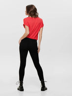 T-shirt Only couleur corail — vue 2