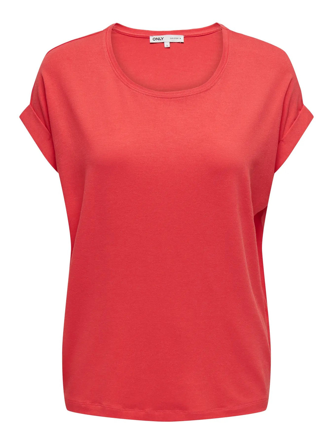 T-shirt Only couleur corail — vue 3