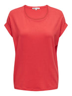 T-shirt Only couleur corail — vue 3