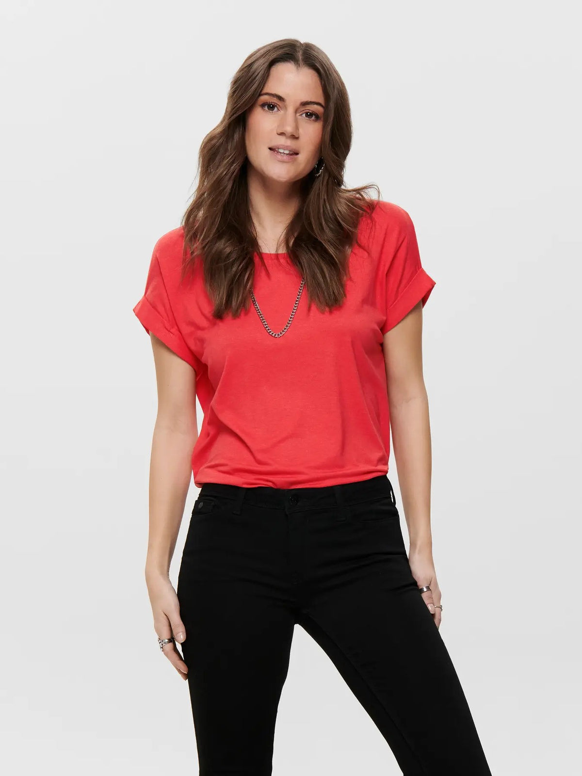 T-shirt Only couleur corail