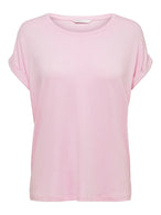 T-shirt Only couleur rose — vue 4