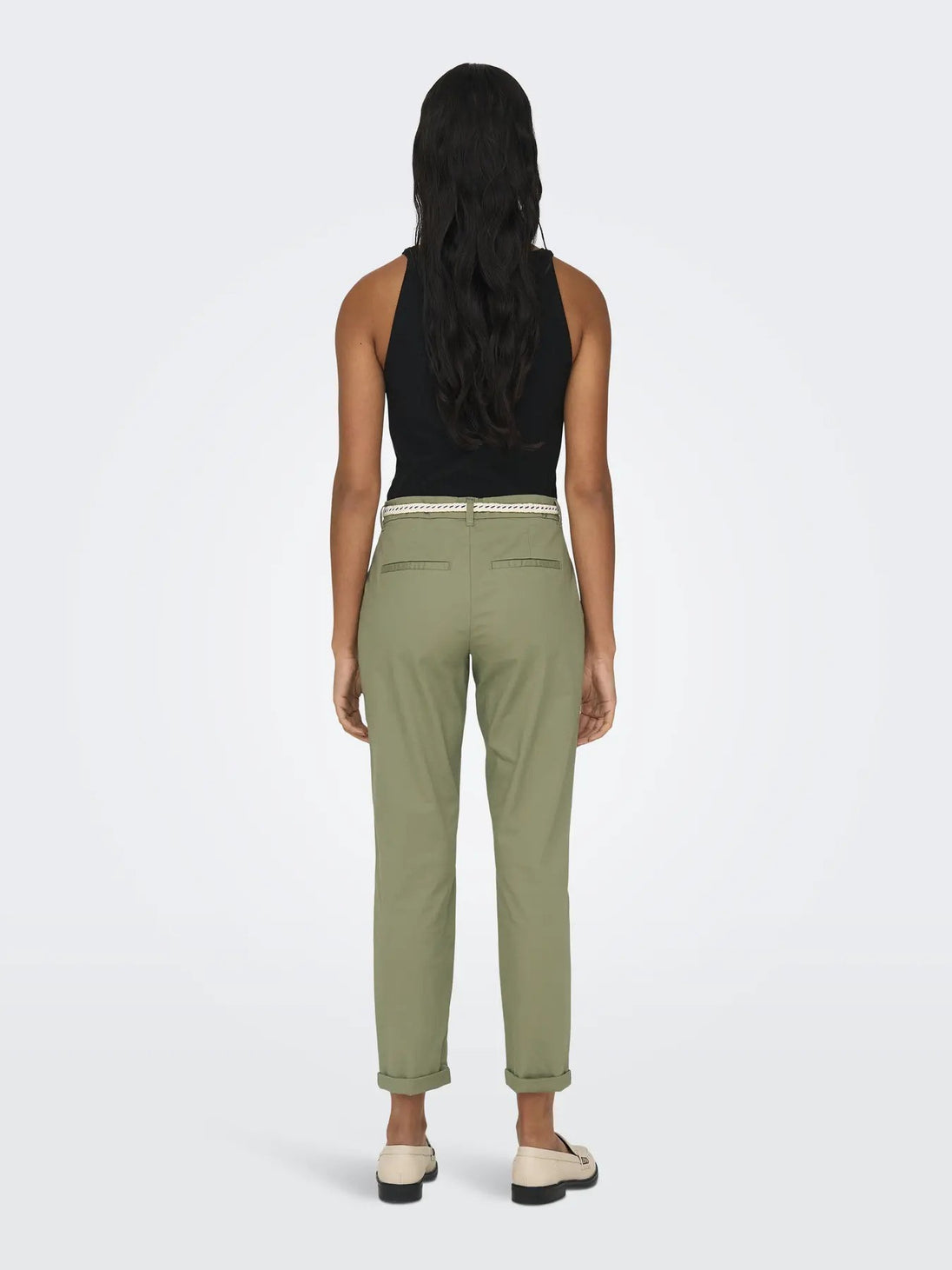 Pantalon Only couleur vert — vue 2