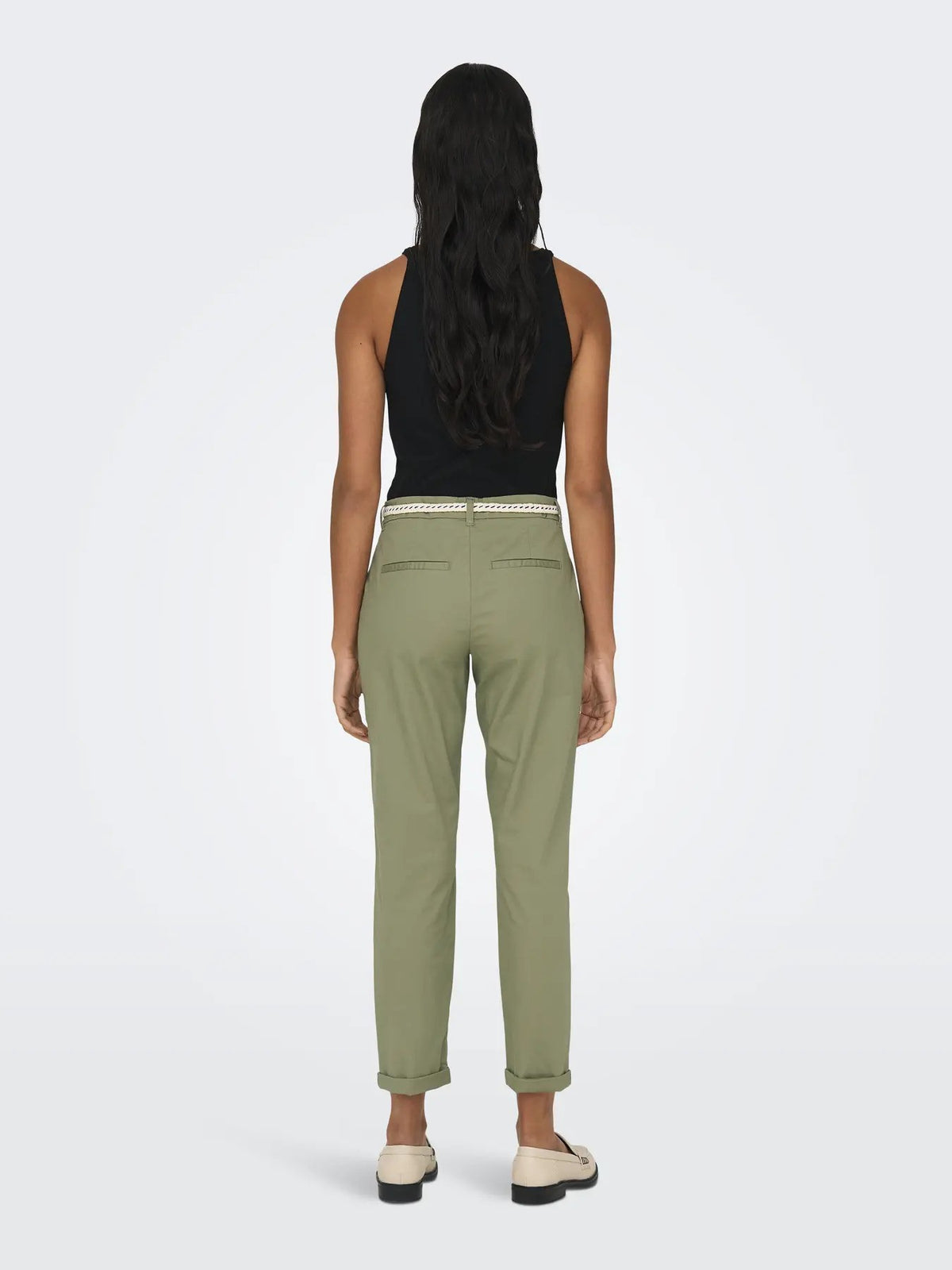 Pantalon Only couleur vert — vue 2