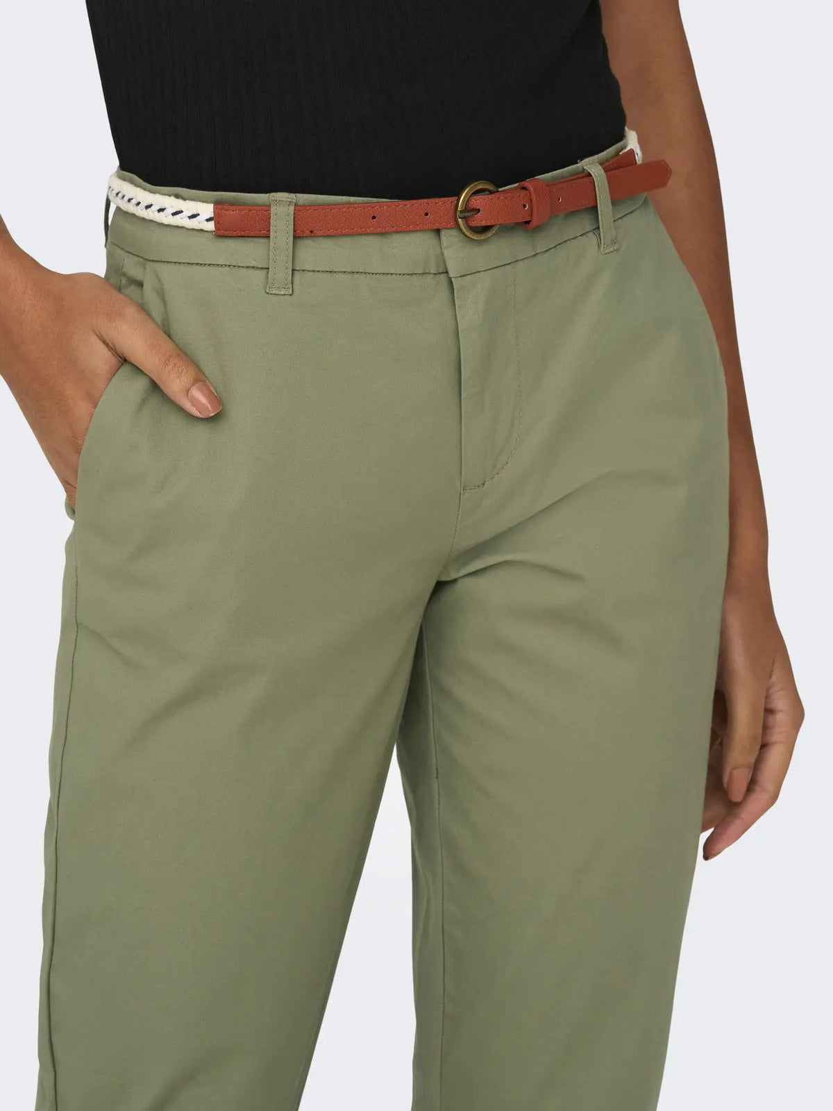 Pantalon Only couleur vert — vue 5