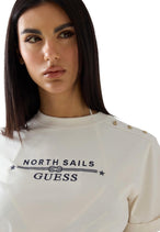 T-shirt Guess couleur blanc — vue 5
