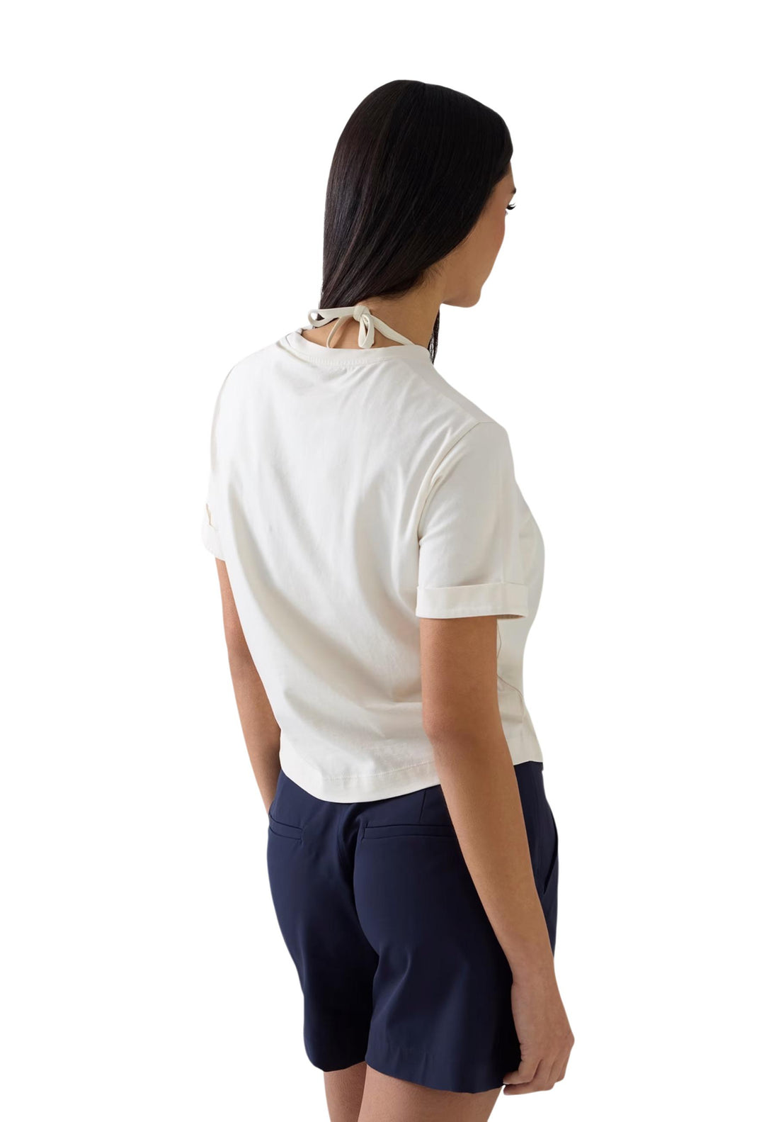T-shirt Guess couleur blanc — vue 4
