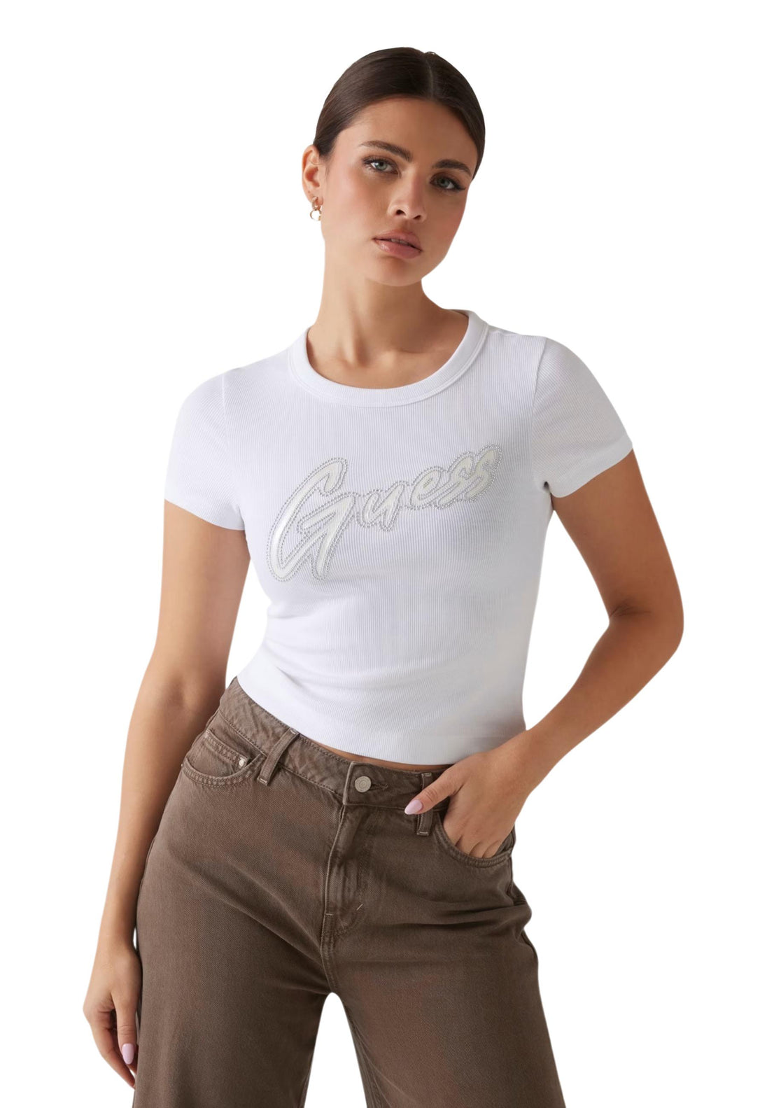 T-shirt Guess couleur blanc