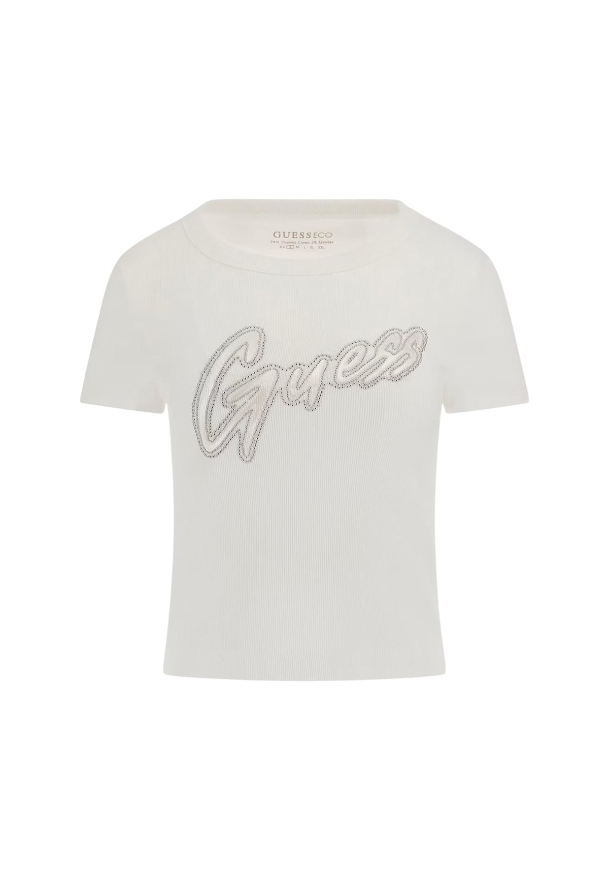 T-shirt Guess couleur blanc — vue 5