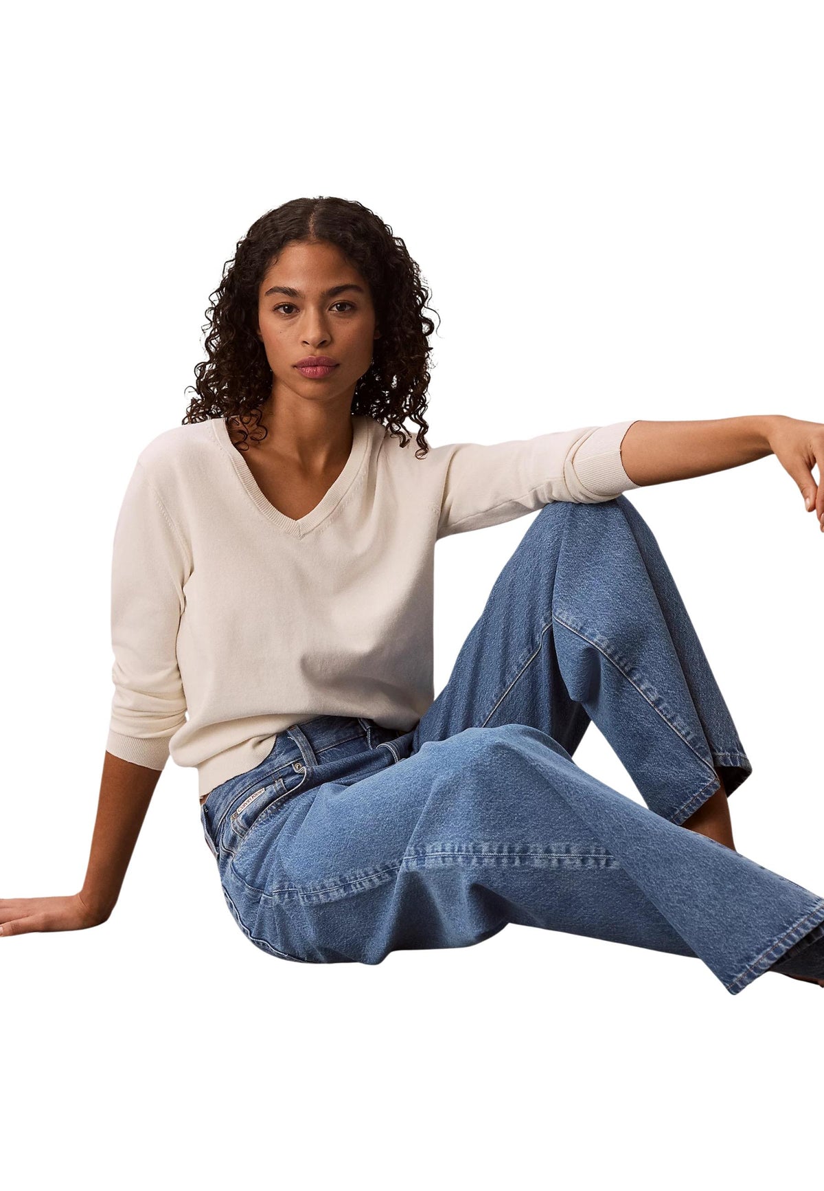 Jean Calvin Klein Jeans couleur bleu — vue 2