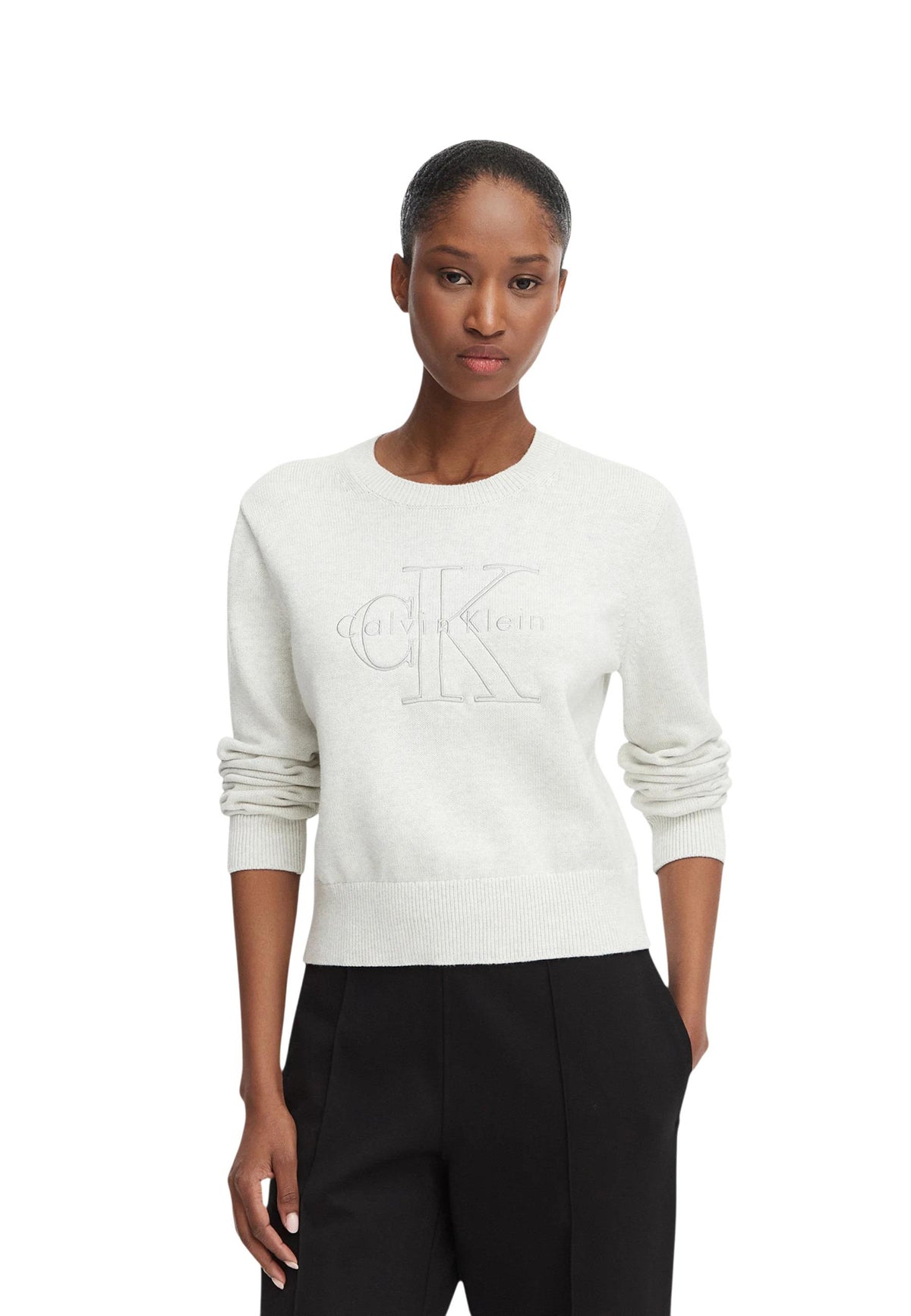Pull Calvin Klein Jeans couleur blanc