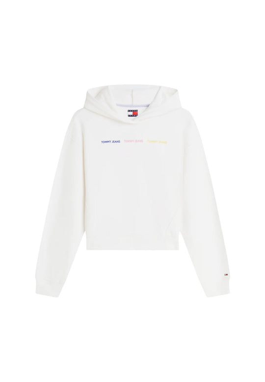Sweat Tommy Hilfiger Jeans couleur blanc — vue 2