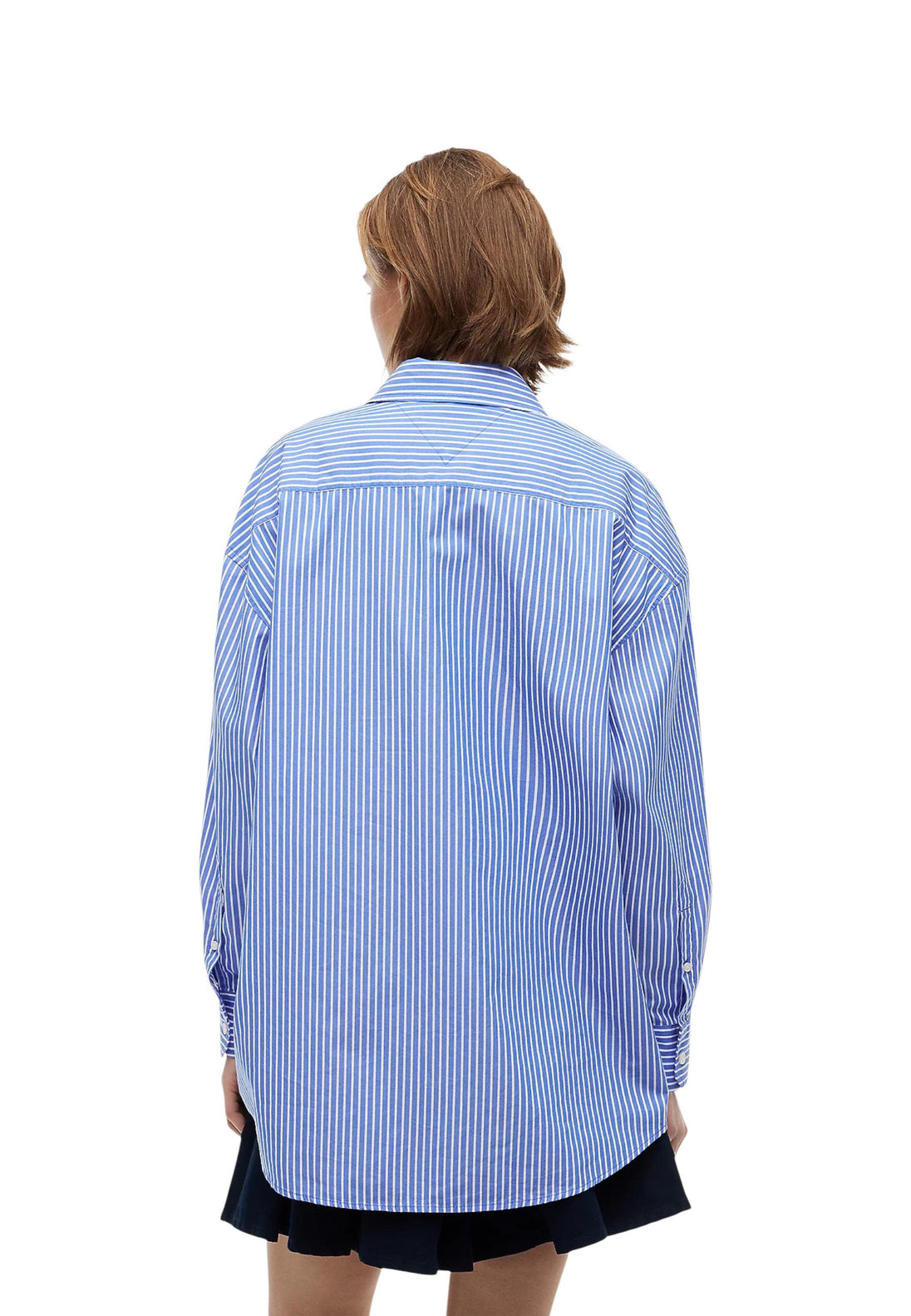 Chemise Tommy Hilfiger Jeans couleur bleu — vue 4