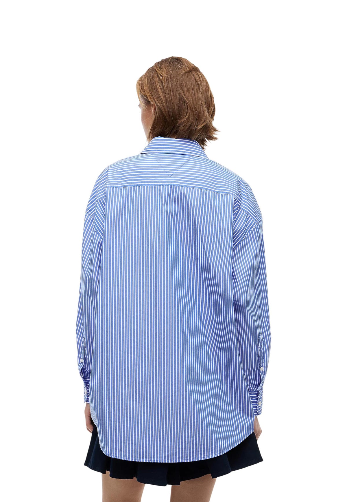 Chemise Tommy Hilfiger Jeans couleur bleu — vue 4