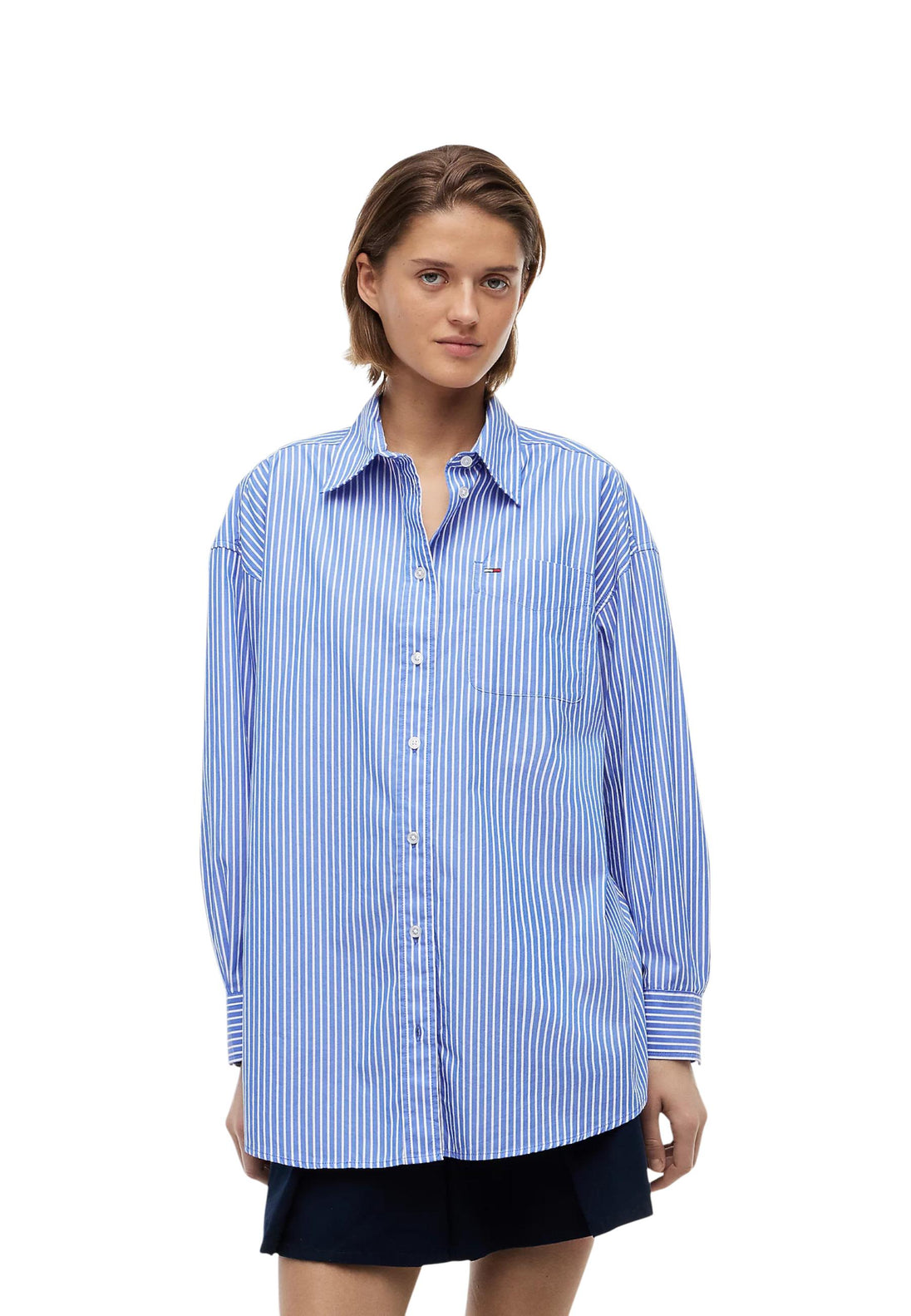 Chemise Tommy Hilfiger Jeans couleur bleu