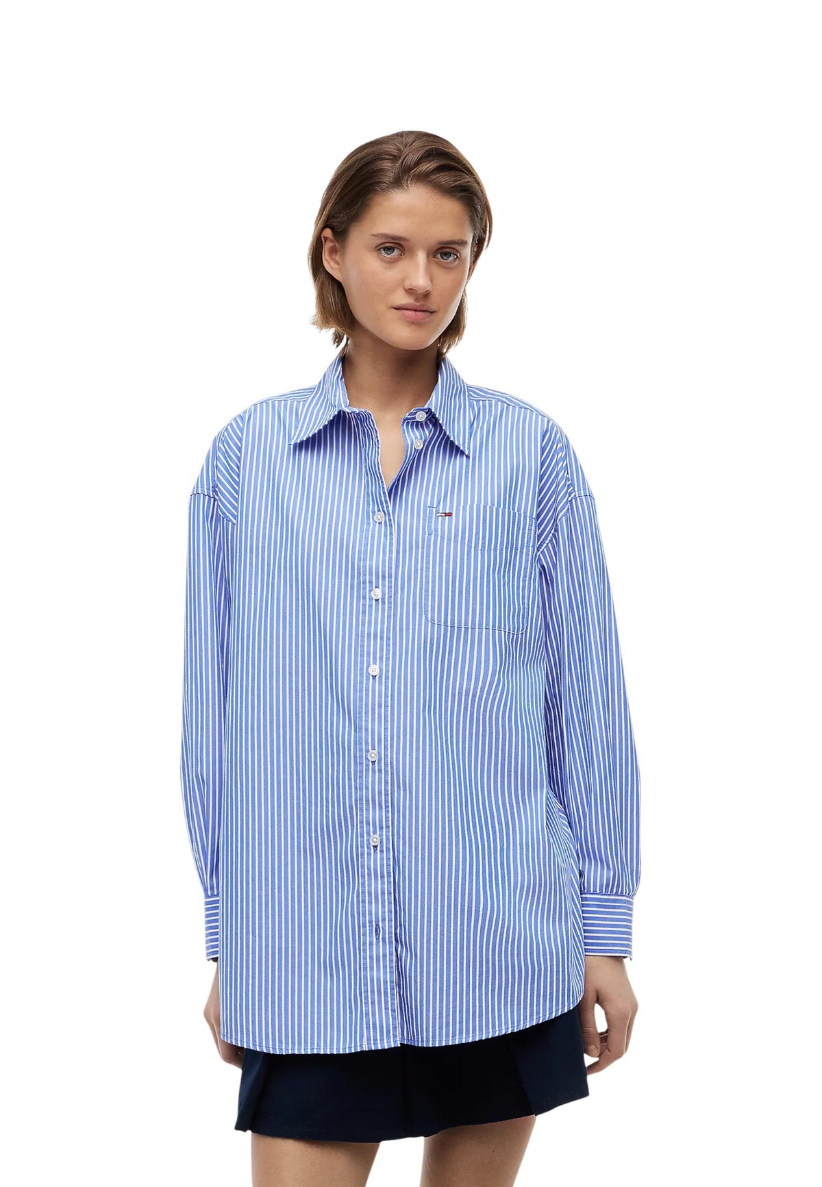 Chemise Tommy Hilfiger Jeans couleur bleu