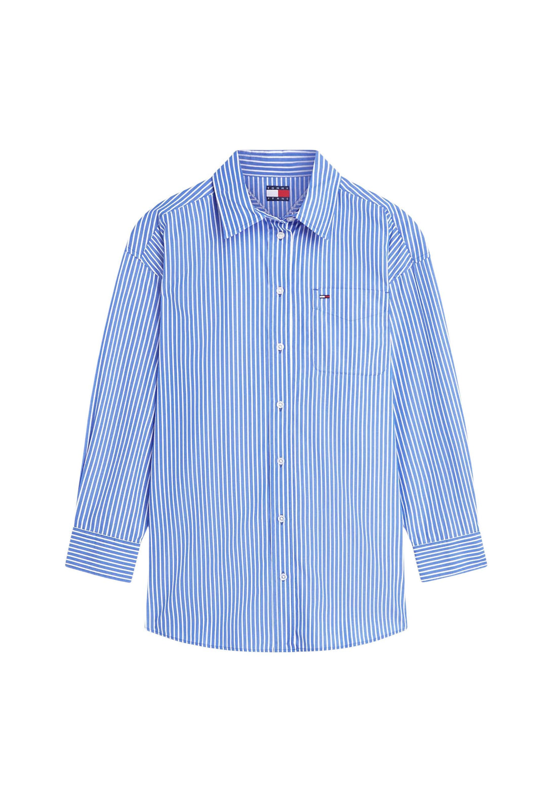 Chemise Tommy Hilfiger Jeans couleur bleu — vue 5
