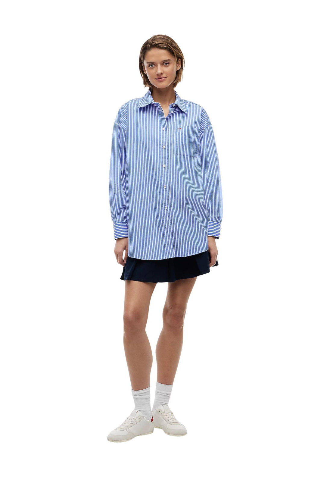 Chemise Tommy Hilfiger Jeans couleur bleu — vue 2