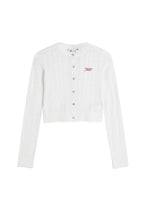 Cardigan Tommy Hilfiger Jeans couleur blanc — vue 5