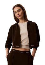 Sweat Calvin Klein Jeans couleur marron — vue 5