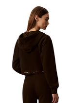 Sweat Calvin Klein Jeans couleur marron — vue 4