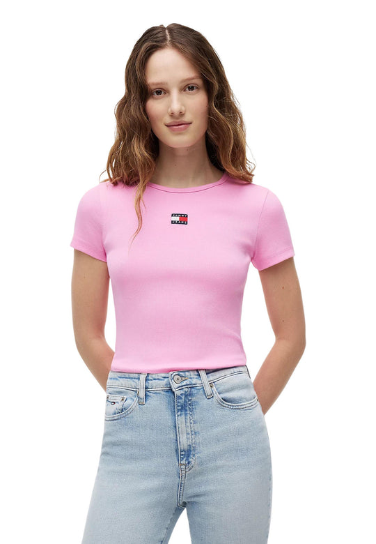 T-shirt Tommy Hilfiger Jeans couleur rose