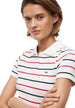 Polo Tommy Hilfiger Jeans couleur blanc — vue 3